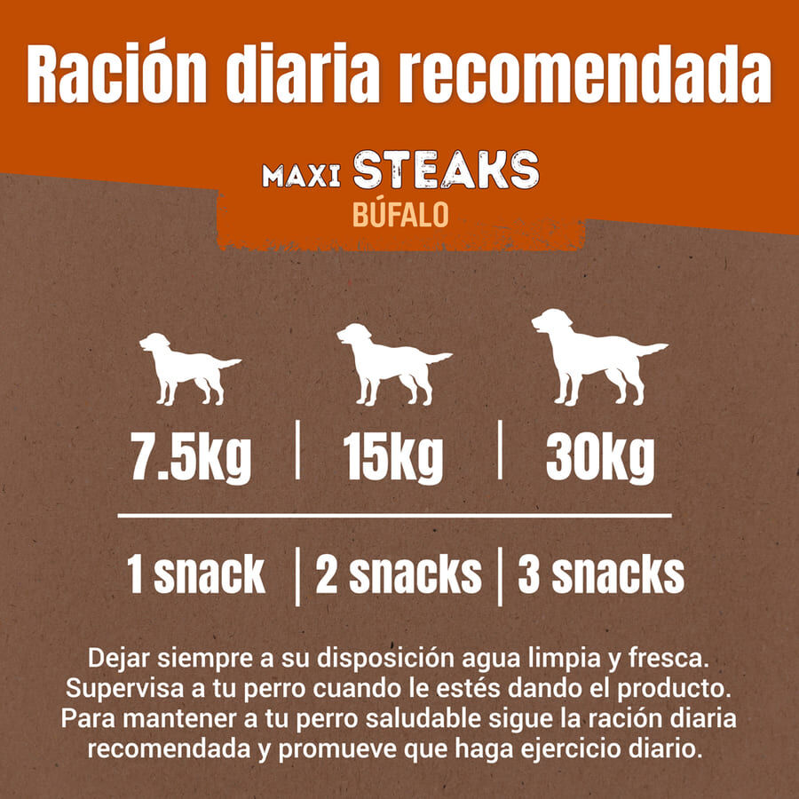 70 g Adventuros Filetes Maxi de B&uacute;falo para perros, , large Imagen numero 4